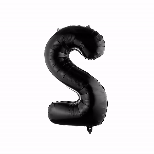 Balloonify Black Mylar Number 2 Balloon - 40 Inch Large Foil Balloon for Birthday Parties, Anniversaries & Celebrations (1 Count Box)