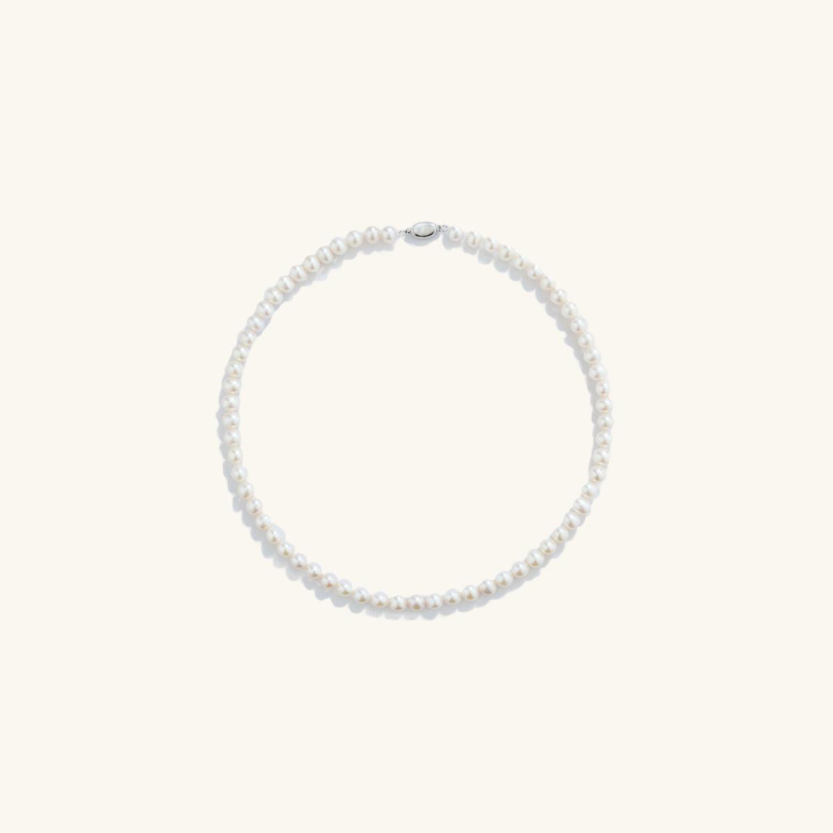 Elegant 6-6.5mm Freshwater Pearl Necklace - 16 Inch Strand for Women | Perfect for Weddings, Parties & Formal Occasions
