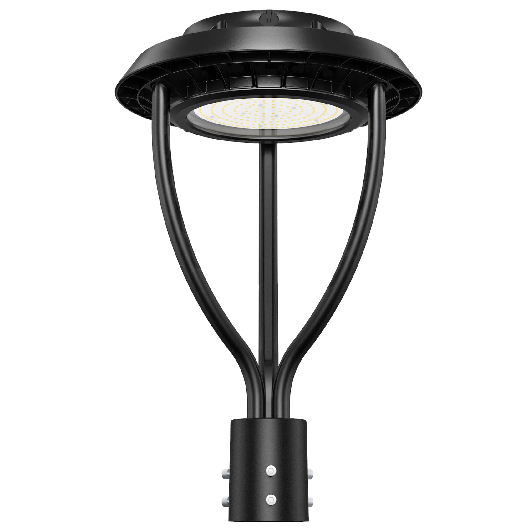 150W LED Post Top Light with Photocell Sensor - Adjustable 150W/120W/90W, 21,000 Lumens, 5000K Daylight - IP65 Waterproof Outdoor Pole Light for Garden, Yard, Pathway & Street Lighting - ETL & DLC Certified (AC100-277V) - Perfect for Residential & Commercial Landscape Illumination