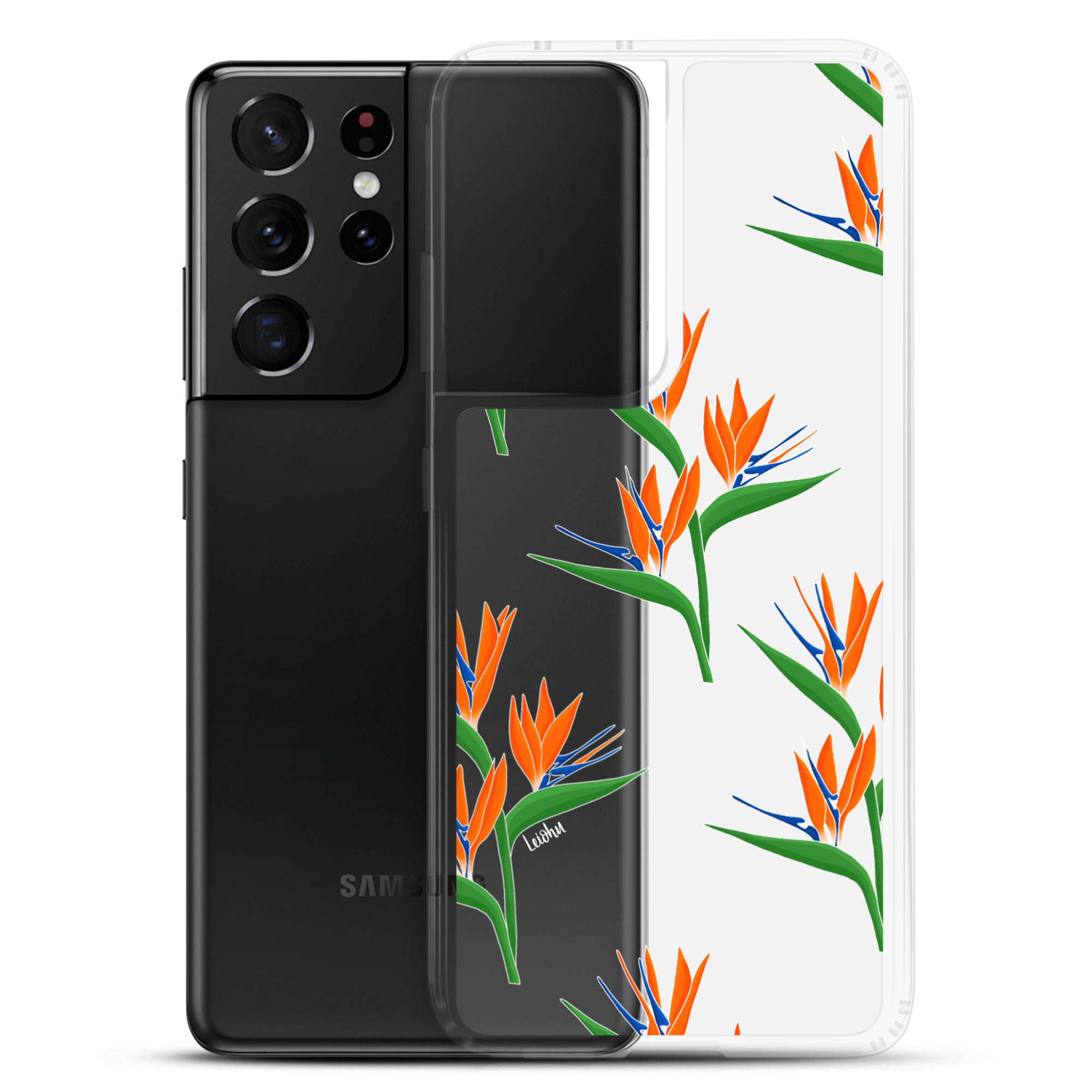 Bird of Paradise Clear Phone Case for Samsung Galaxy - Slim Protective Cover for Everyday Use & Travel
