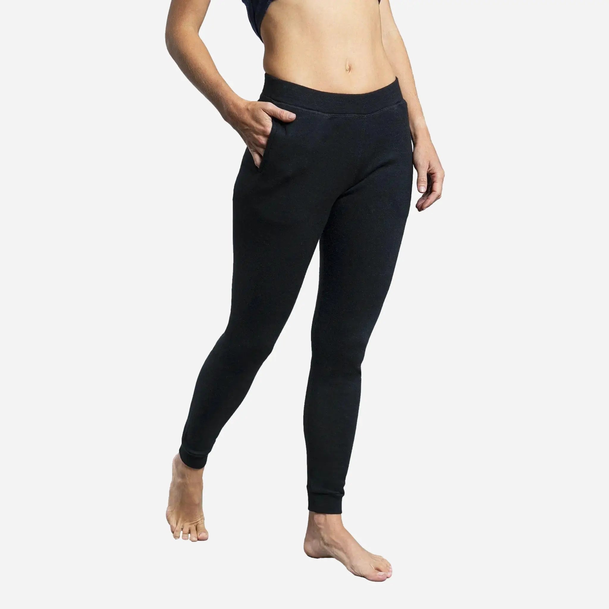 Women's Alpaca Wool Sweatpants - 420 Midweight Fleece Joggers for Winter, Soft & Warm Lounge Pants for Women, Cozy Casual Wear at Home & Outdoor Activities