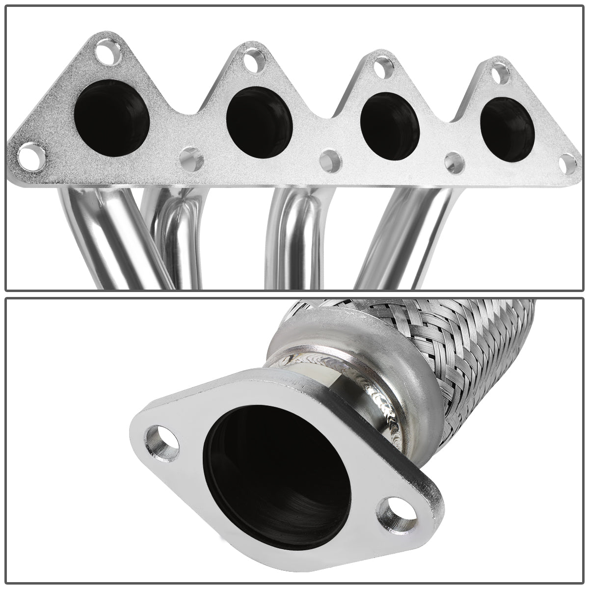 06-11 Hyundai Accent & Kia Rio/Rio5 4-1 Long Tube Stainless Steel Exhaust Header - Performance Upgrade for Street Racing & Daily Driving