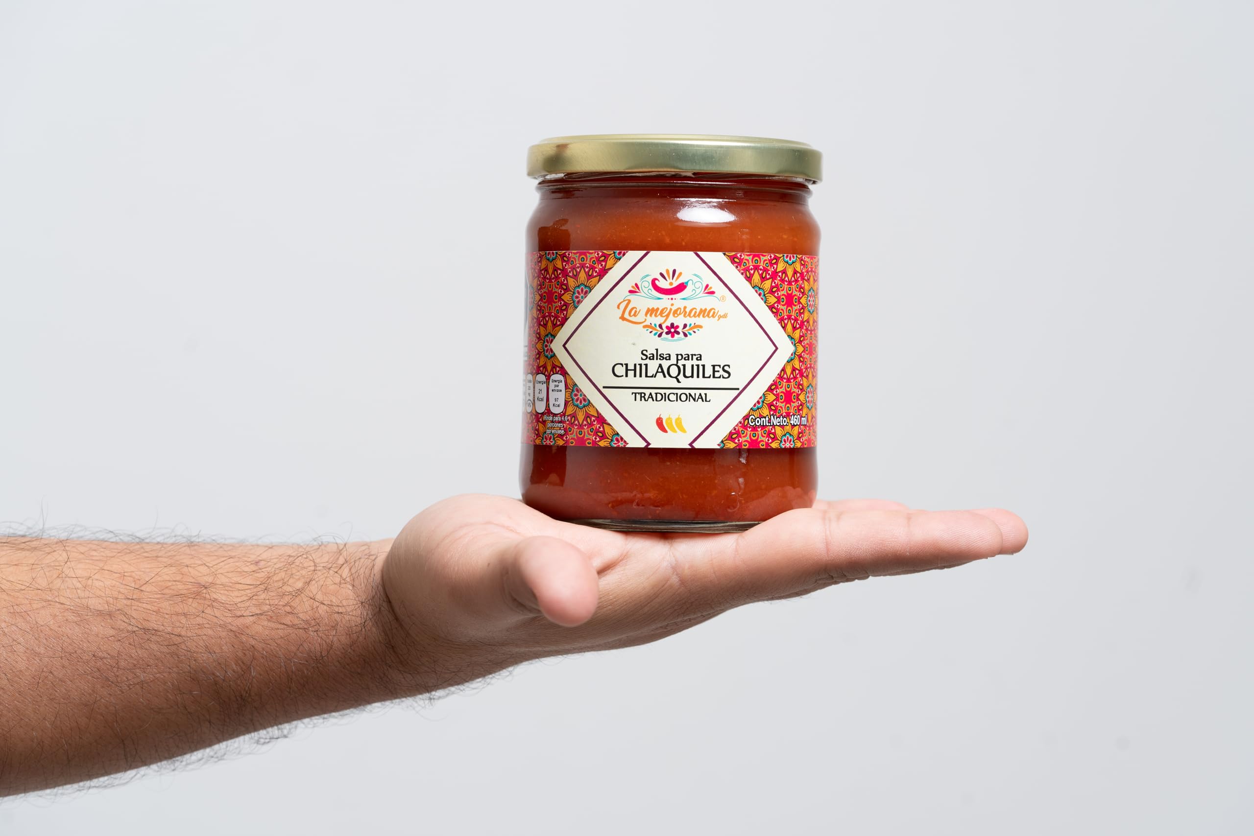 Authentic Jalisco Style Hot Sauce for Chilaquiles - Spicy Tomato Salsa - 100% Natural & Preservative-Free - Traditional Mexican Recipe - 16oz Bottle - Perfect for Tacos, Enchiladas & Breakfast Dishes