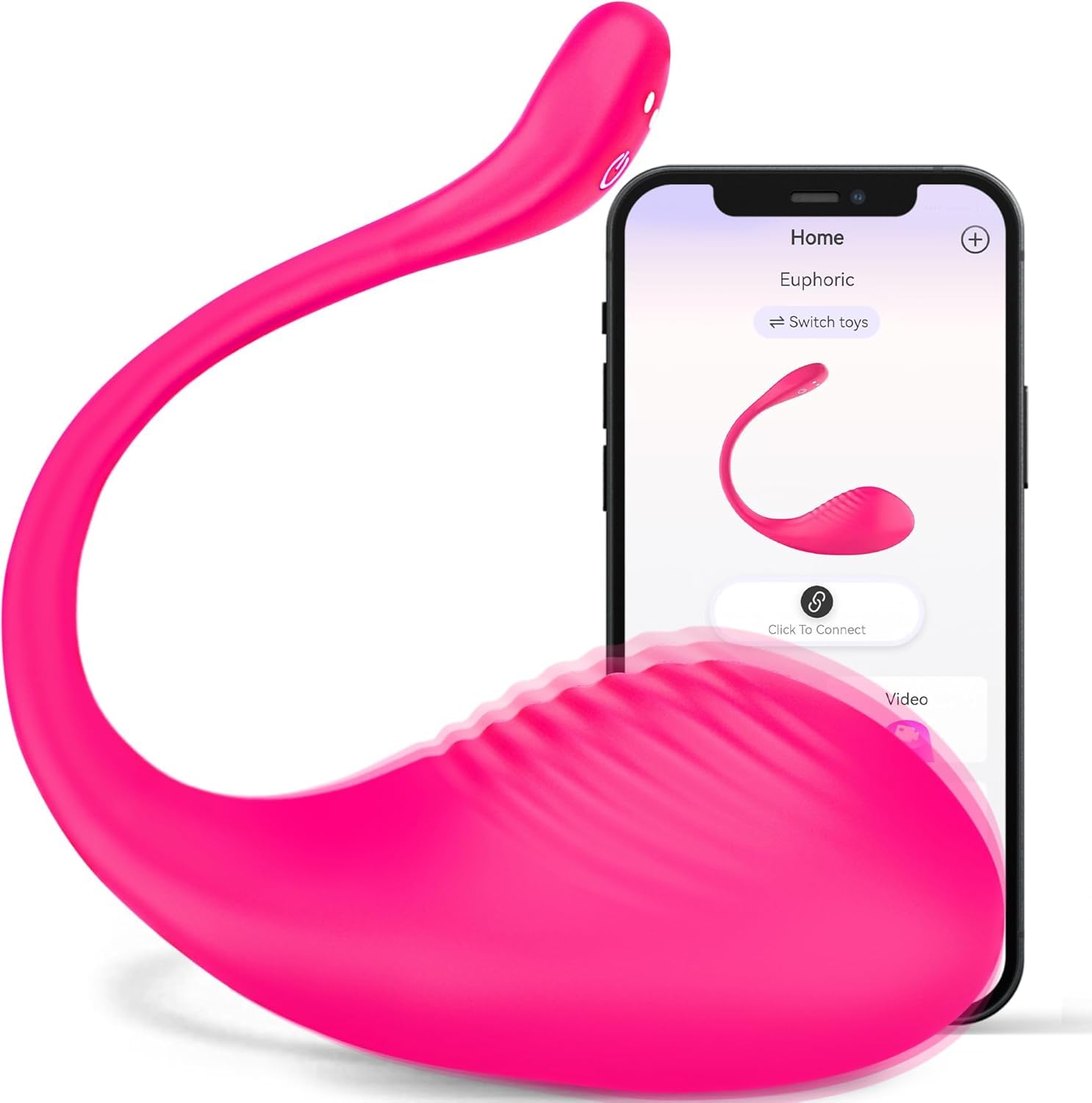 APP Controlled Vibrating Panty Egg - 9 Powerful Modes Wearable Vibrator for Women, Long Distance Couple Sex Toy, Remote Control Adult Toy for Romantic Nights & LDR Play