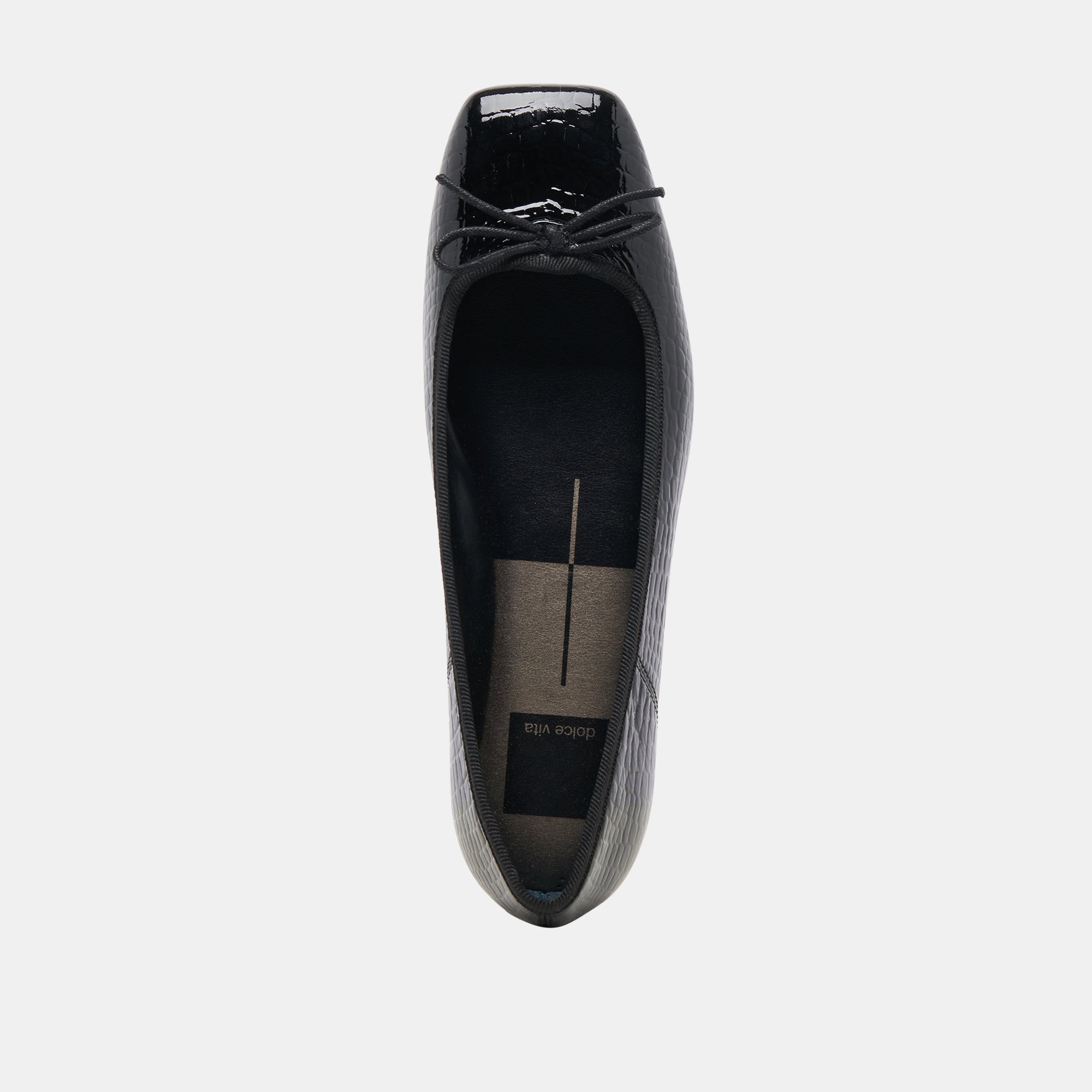 ANISA Noir Embossed Leather Ballet Flats for Women - Comfortable & Stylish Shoes for Work, Casual Wear, and Dance Practice