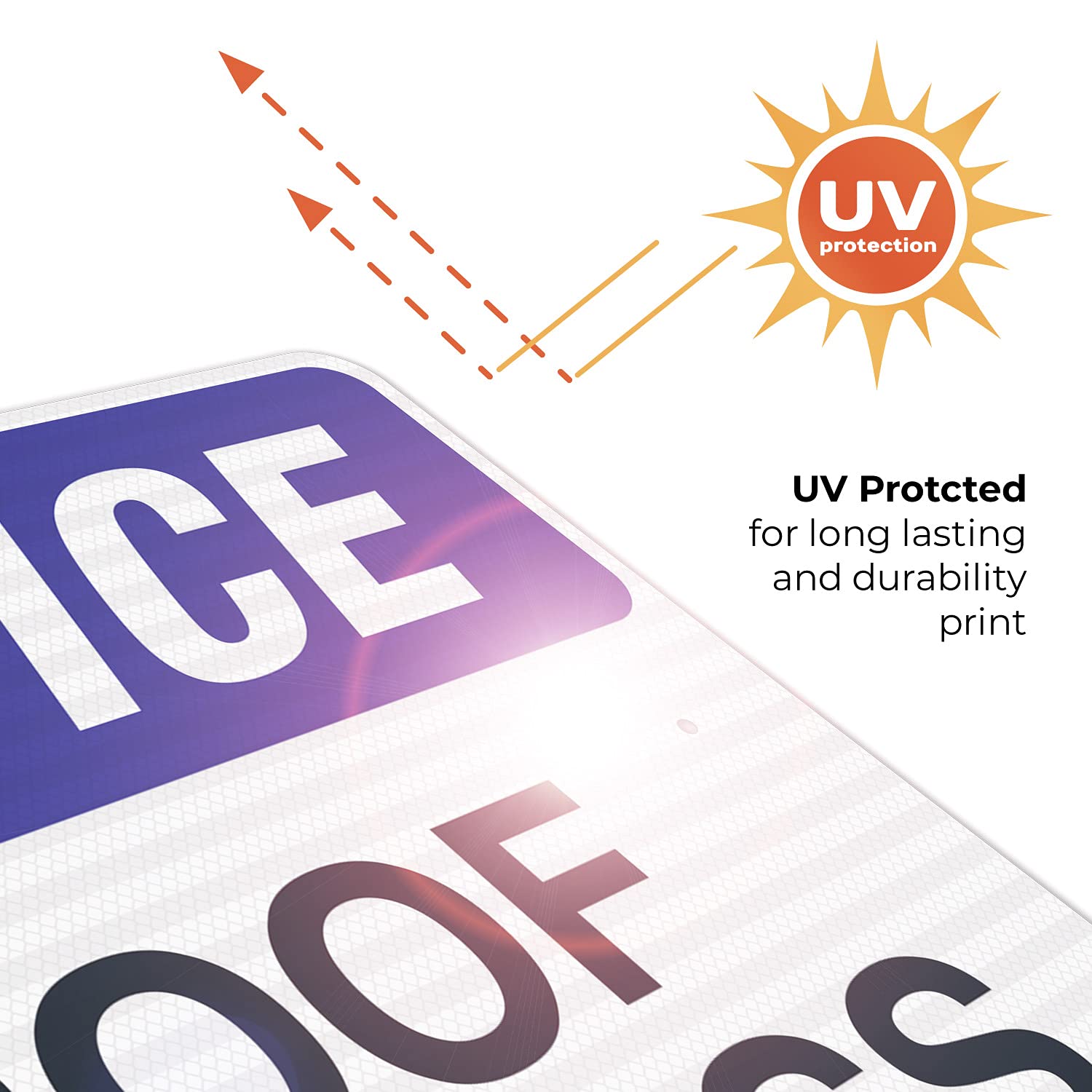 24x30 Inches 3M EGP Reflective Aluminum Roof Access Sign - .080 Thick, Fade Resistant, Made in USA - Perfect for Construction Sites, Warehouses & Industrial Safety Marking