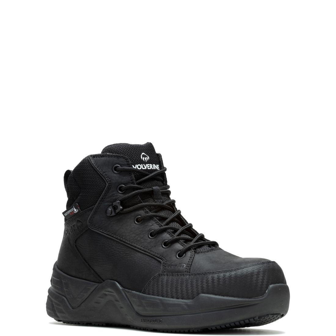 Proshift LX Energy Rebound Waterproof CarbonMax Work Boots for Men - Black Safety Shoes for Construction, Oil Rig & Heavy Duty Work