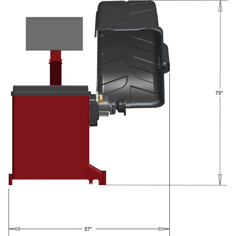Coats 1600 3D Direct Drive Wheel Balancer - Professional Wheel Balancing Machine for Auto Shops & Tire Centers - Perfect for High-Volume Tire Service & Vehicle Maintenance