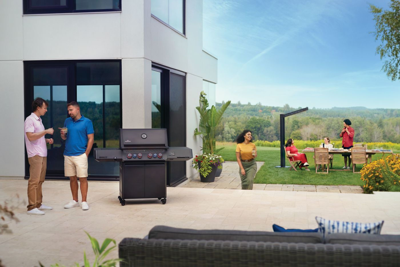 Napoleon Phantom Prestige 500 RSIB Smart Gas Grill - Outdoor BBQ Grill with Connected Technology for Backyard Cooking & Entertaining