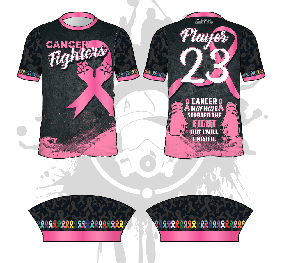 Cancer Fighters Men's Baseball Jersey - Comfortable & Durable Team Apparel for Baseball Games, Fundraisers & Awareness Events