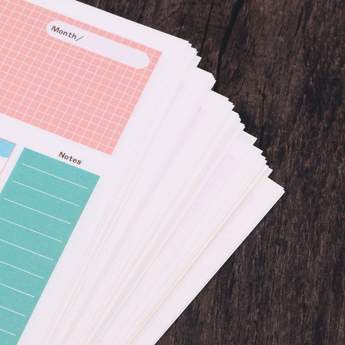 6-Pack A5 Loose Leaf Planner Refill Paper - Lined & Blank Notebook Inserts for Daily Planning, Journaling, and Note Taking - Perfect for Bullet Journals, Planners, and DIY Notebooks