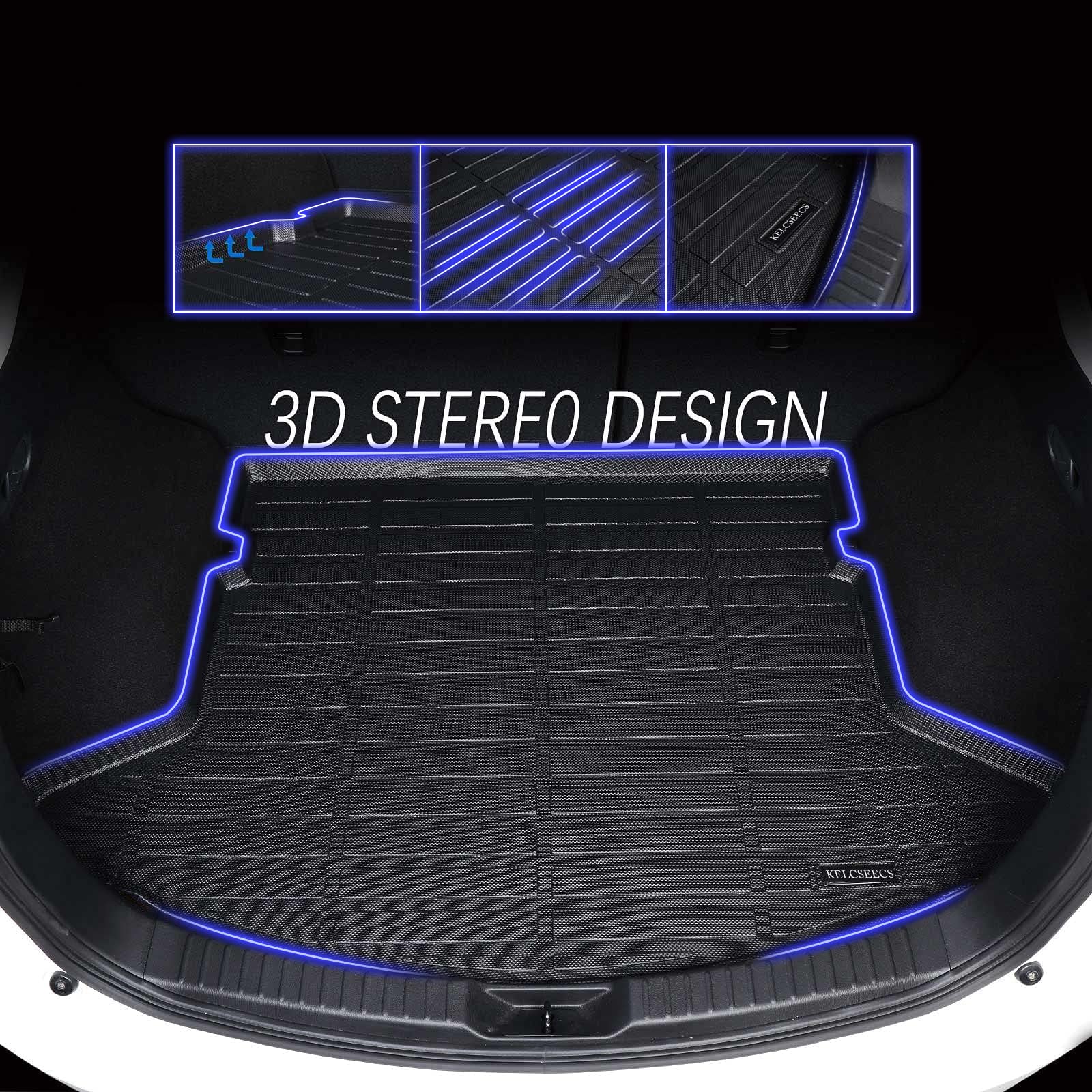 KELCSEECS All-Weather Floor Mats & Cargo Liner Full Set for 2016-2022 Honda HR-V (AWD) - Custom Fit Car Floor Liners, Trunk Mat Accessories - Perfect for Daily Commute, Road Trips & Outdoor Adventures