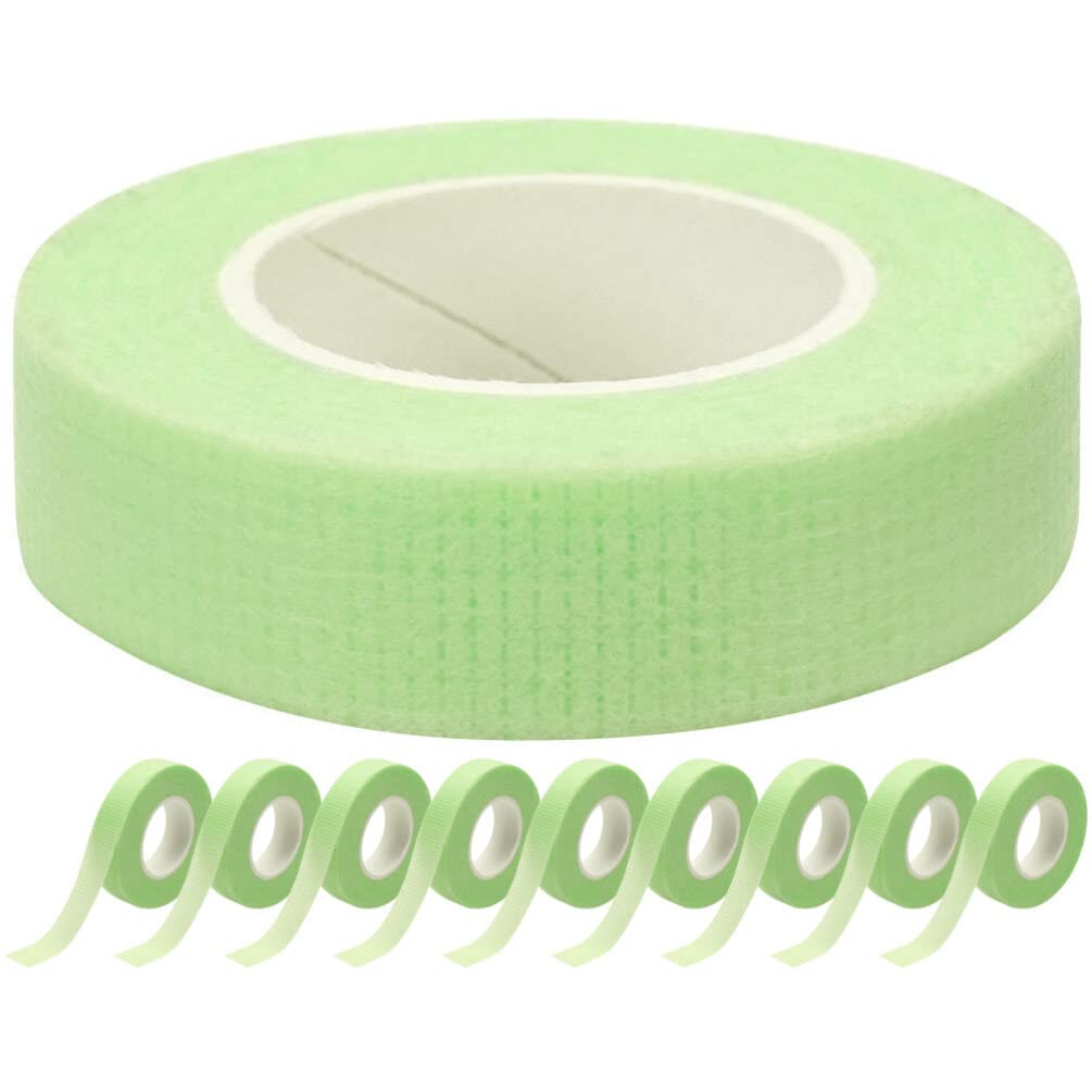 Beaupretty 10 Rolls Eyelash Extension Tape - Breathable Micropore Adhesive Fabric Lash Tape, Non-Woven Under Eye Tape for Professional Makeup & Eyelash Extensions - Perfect for Salon, Spa & Home Use
