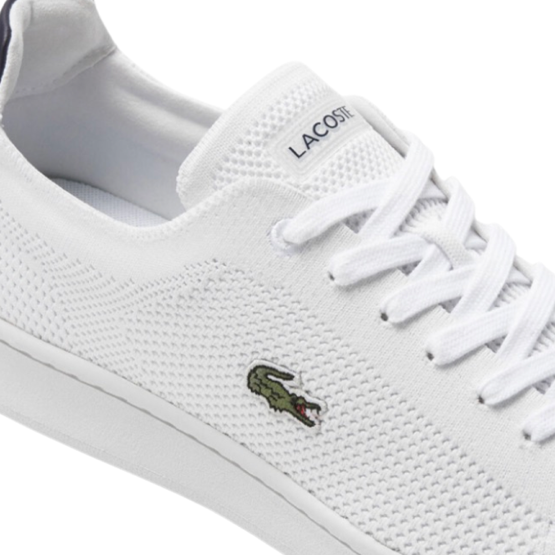 Lacoste Carnaby Pique Polo Shirt for Men - Classic White & Navy Blue Cotton Casual Shirt - Perfect for Golf, Office, and Summer Outings