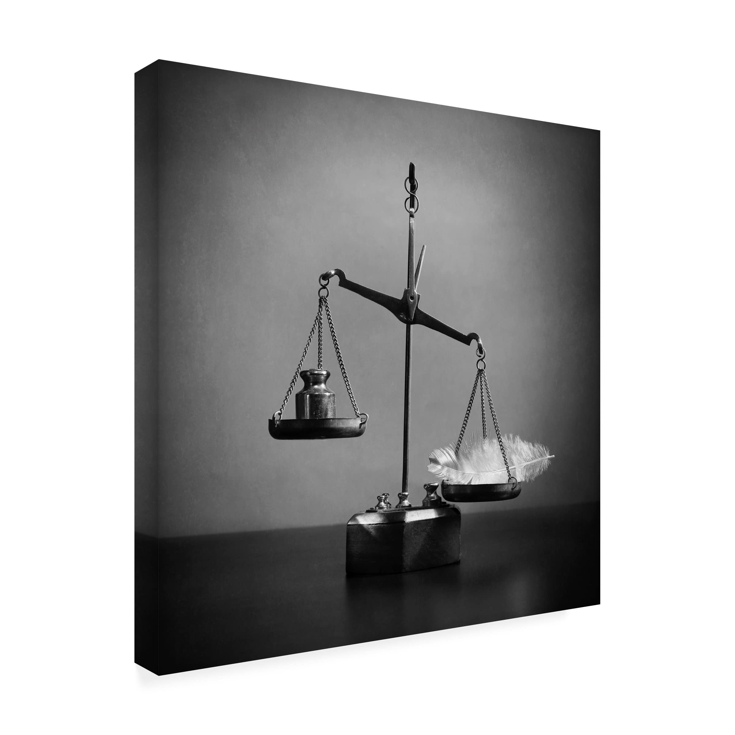 Victoria Ivanova 'What Weights Less' Canvas Wall Art Print - Modern Abstract Painting for Living Room, Bedroom & Office Decor | Trademark Fine Art Collection