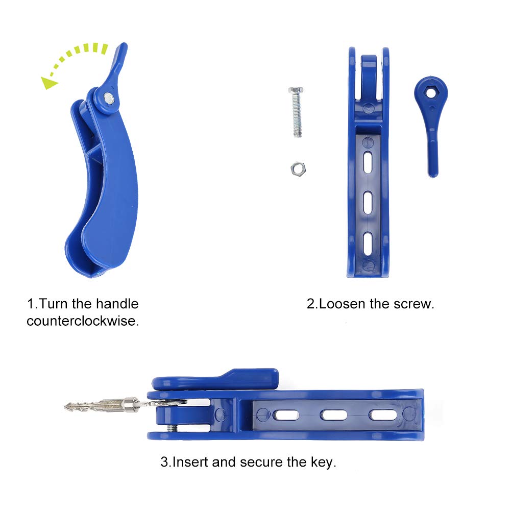 **Arthritis Key Turner for Easy Door Opening - 2 Keys Adaptive Key Holder, Lightweight & Portable for Elderly & Disabled - Ideal for Home, Car & Office Use**