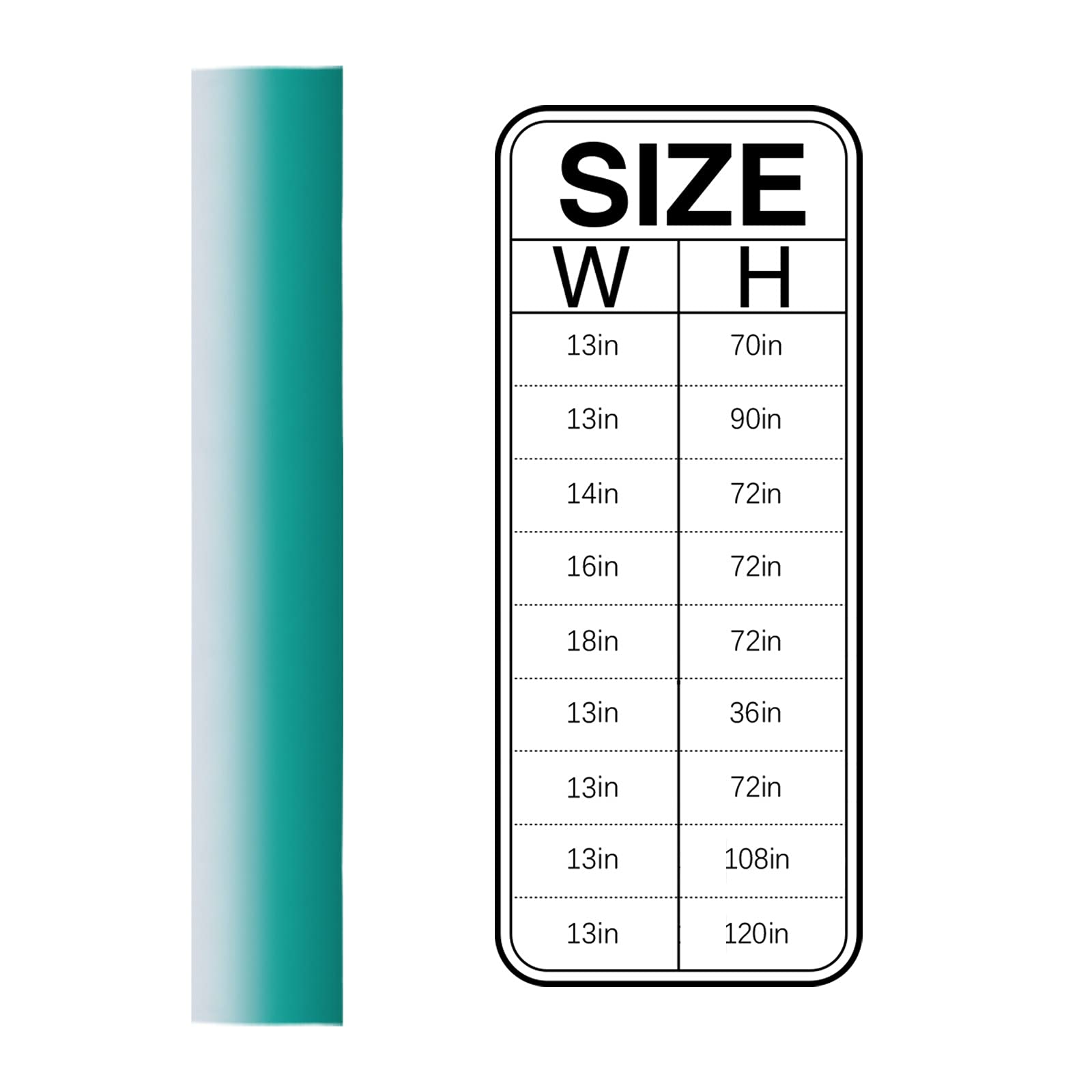Ombre Turquoise Cotton Linen Table Runner - 16x72 Inch Teal White Gradient Rectangular Table Cover for Wedding, Holiday Party, Farmhouse Kitchen & Dinner Decor | Dresser Scarf, Table Setting Accessory