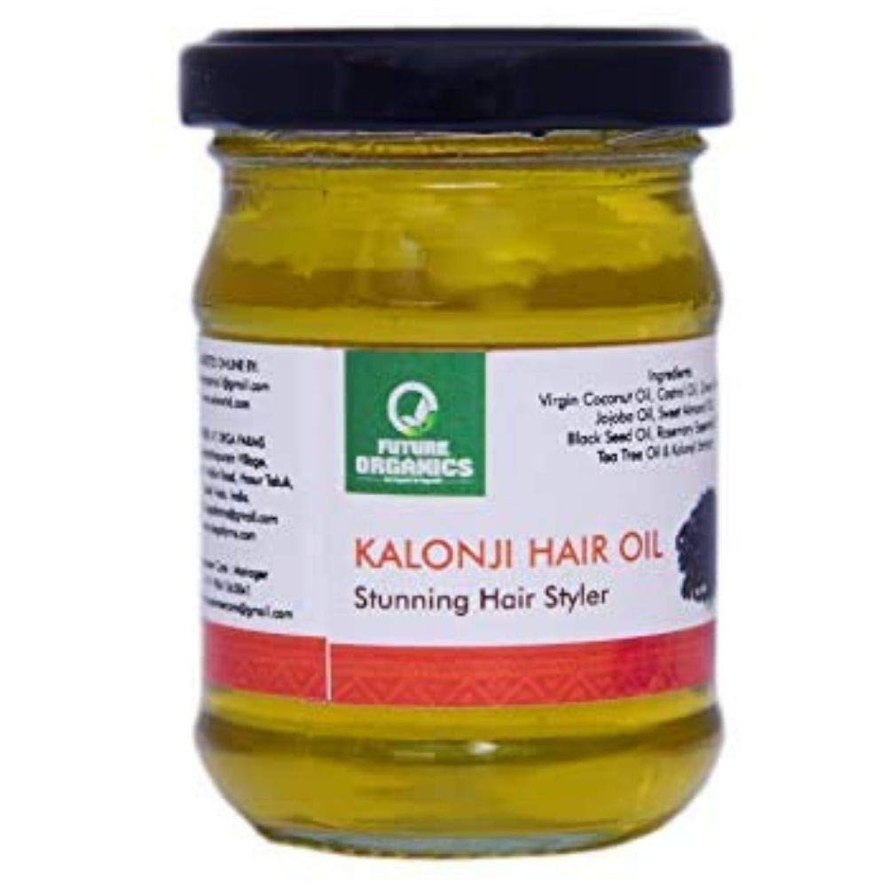 Future Organics Kalonji Black Seed Hair Oil 100ml - Natural Hair Growth Treatment for Thicker, Stronger Hair | Reduces Hair Fall & Promotes Scalp Health | Perfect for Daily Hair Care & Styling Routine