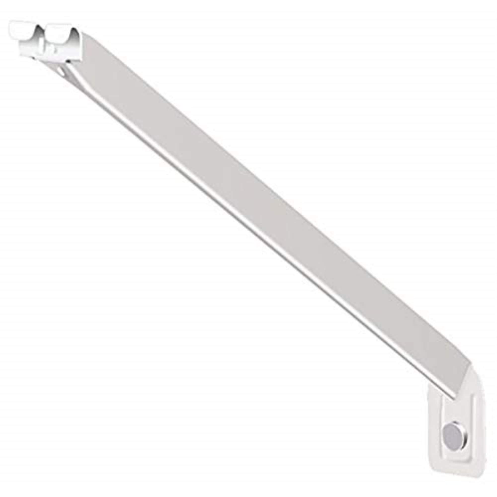 ClosetMaid 16-Inch Deep Wire Shelving Support Brackets - 12 Pack with Anchors & Pins for Easy Installation, White - Perfect for Closet Organization, Garage Storage & Home Shelving Systems