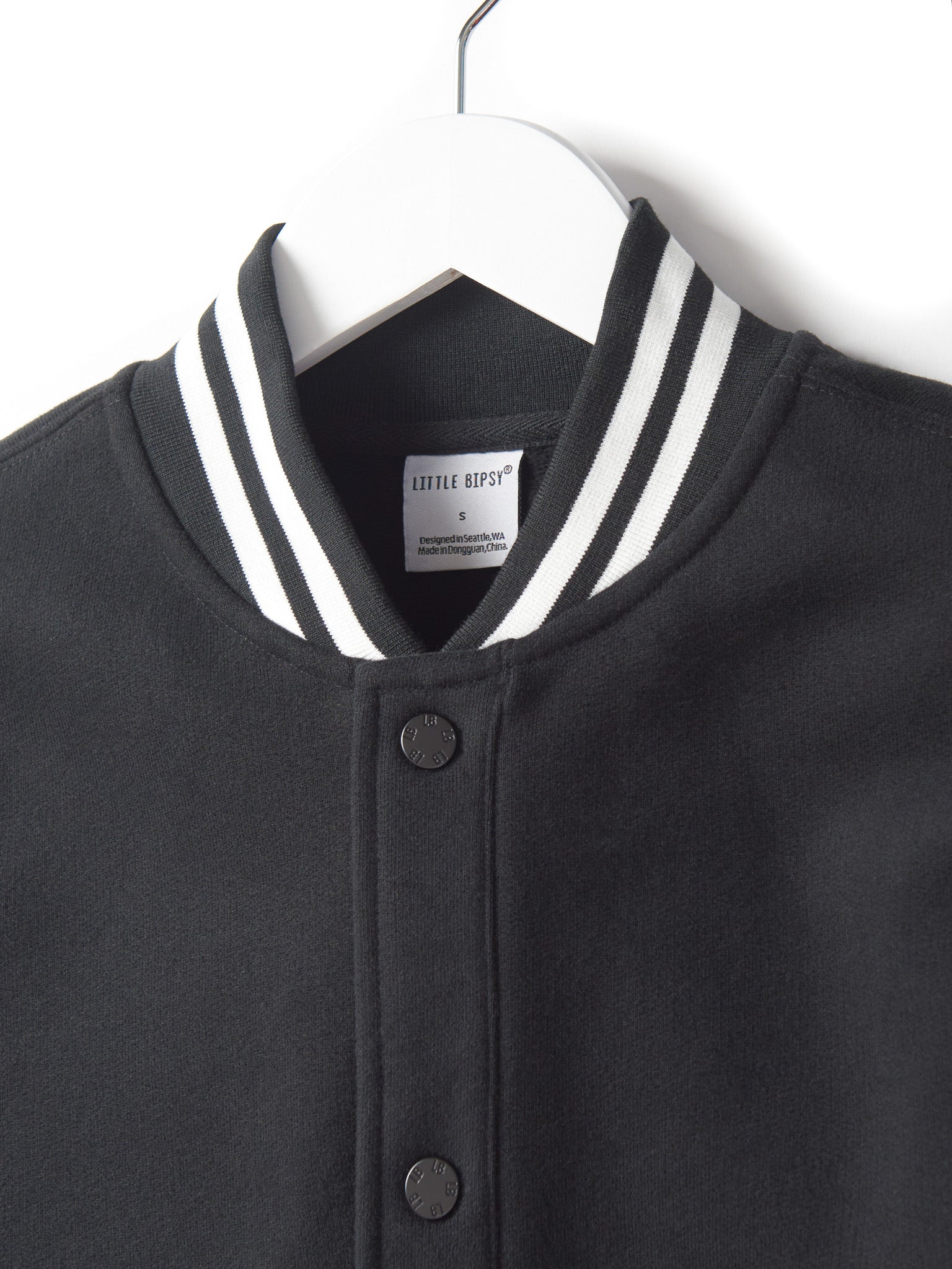 Stylish Black Adult Varsity Jacket for Men & Women - Perfect for Casual Wear, Sports Events & Street Fashion