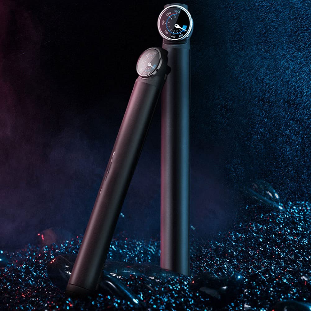 High Pressure Bike Pump with Digital Gauge - 120 PSI Electric Display Bicycle Pump for Mountain Bikes, Road Bikes & Hybrid Bikes | Perfect for Home Garage, Cycling Trips & Emergency Tire Inflation