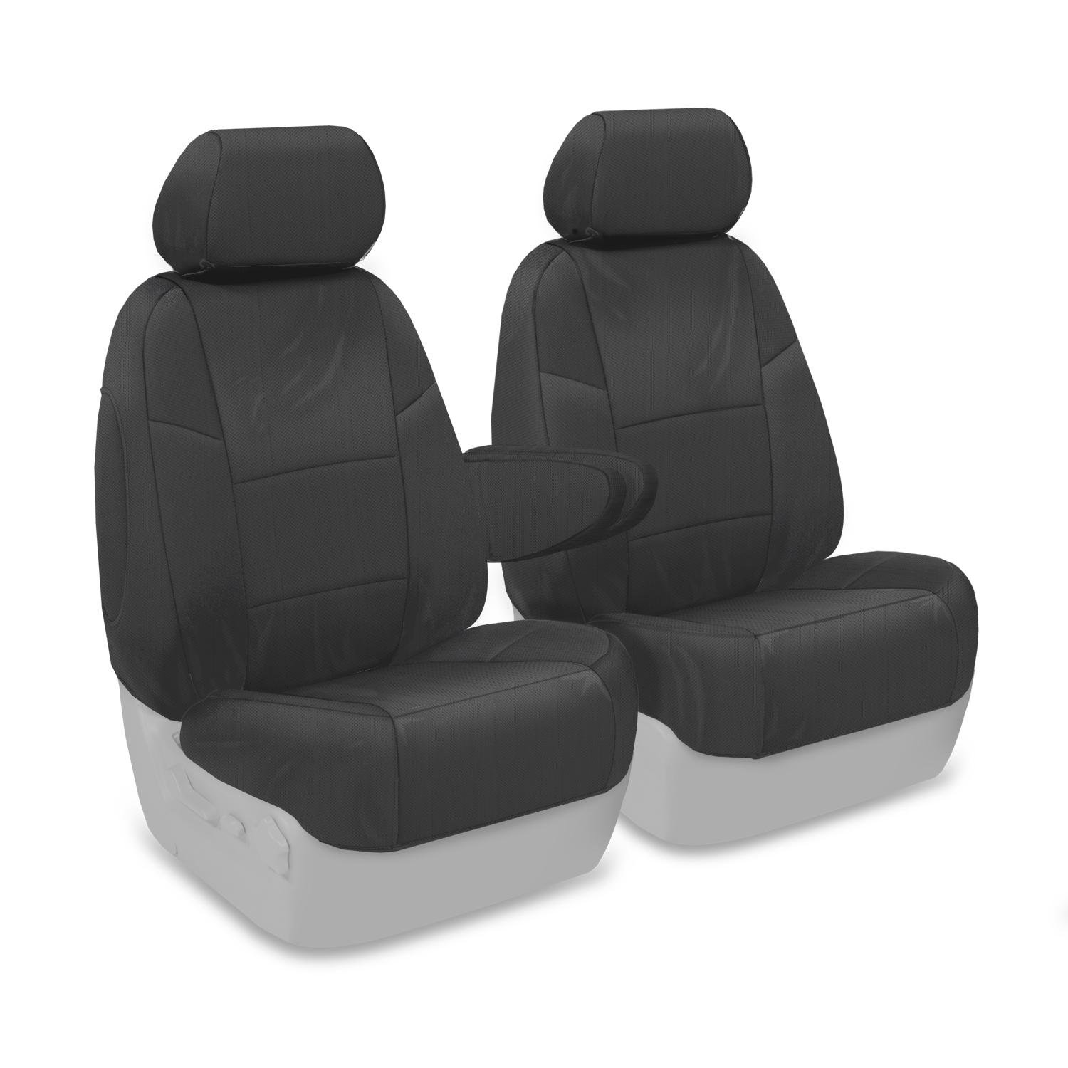 Coverking Custom Fit Front 50/50 Bucket Seat Cover for Lexus GX470 - Ballistic Nylon (Charcoal) | Durable Protection for Off-Road & Daily Driving