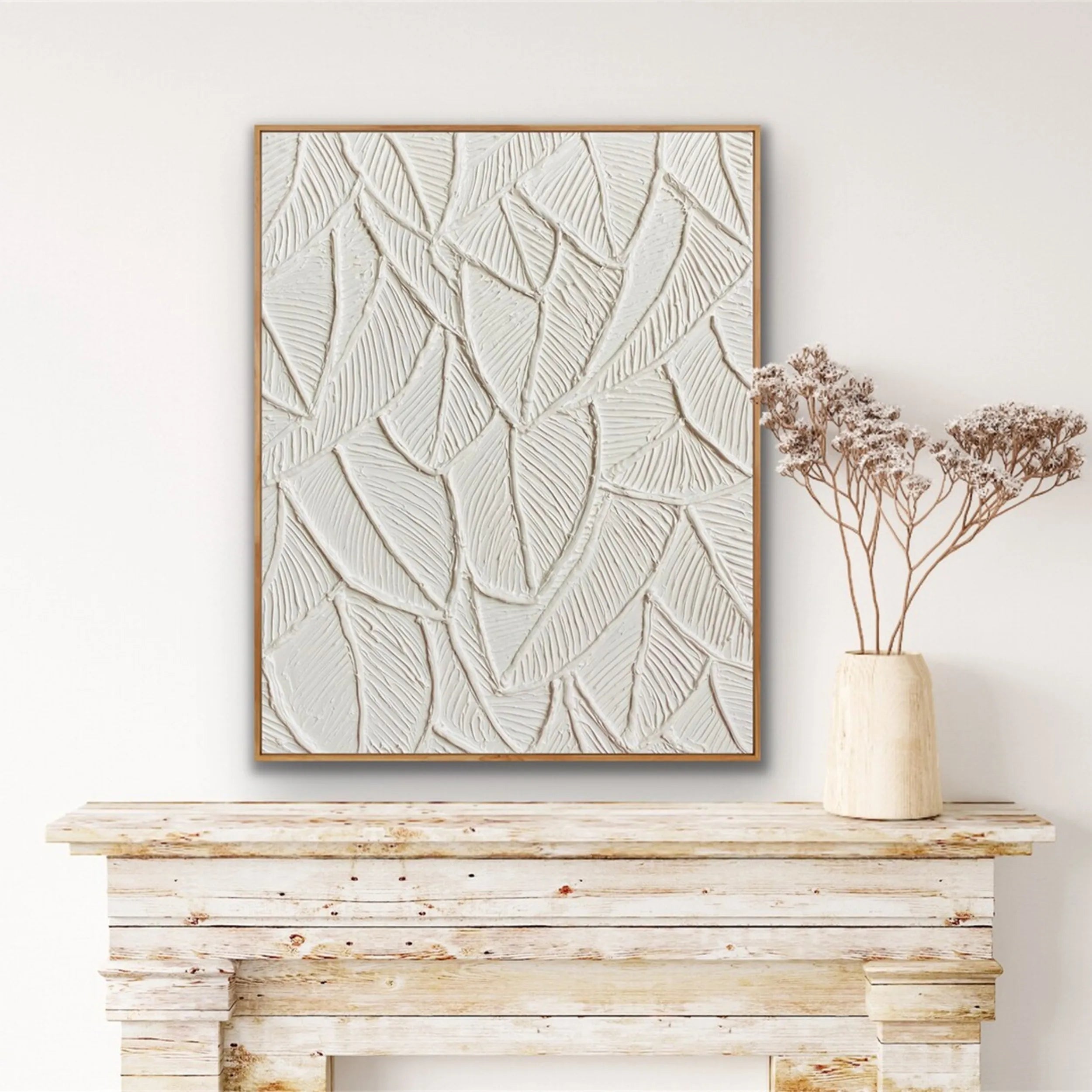 Flower and Tree Painting #FT078 - Handmade Canvas Wall Art for Home & Office Decor | Perfect for Living Room, Bedroom, and Gift Giving