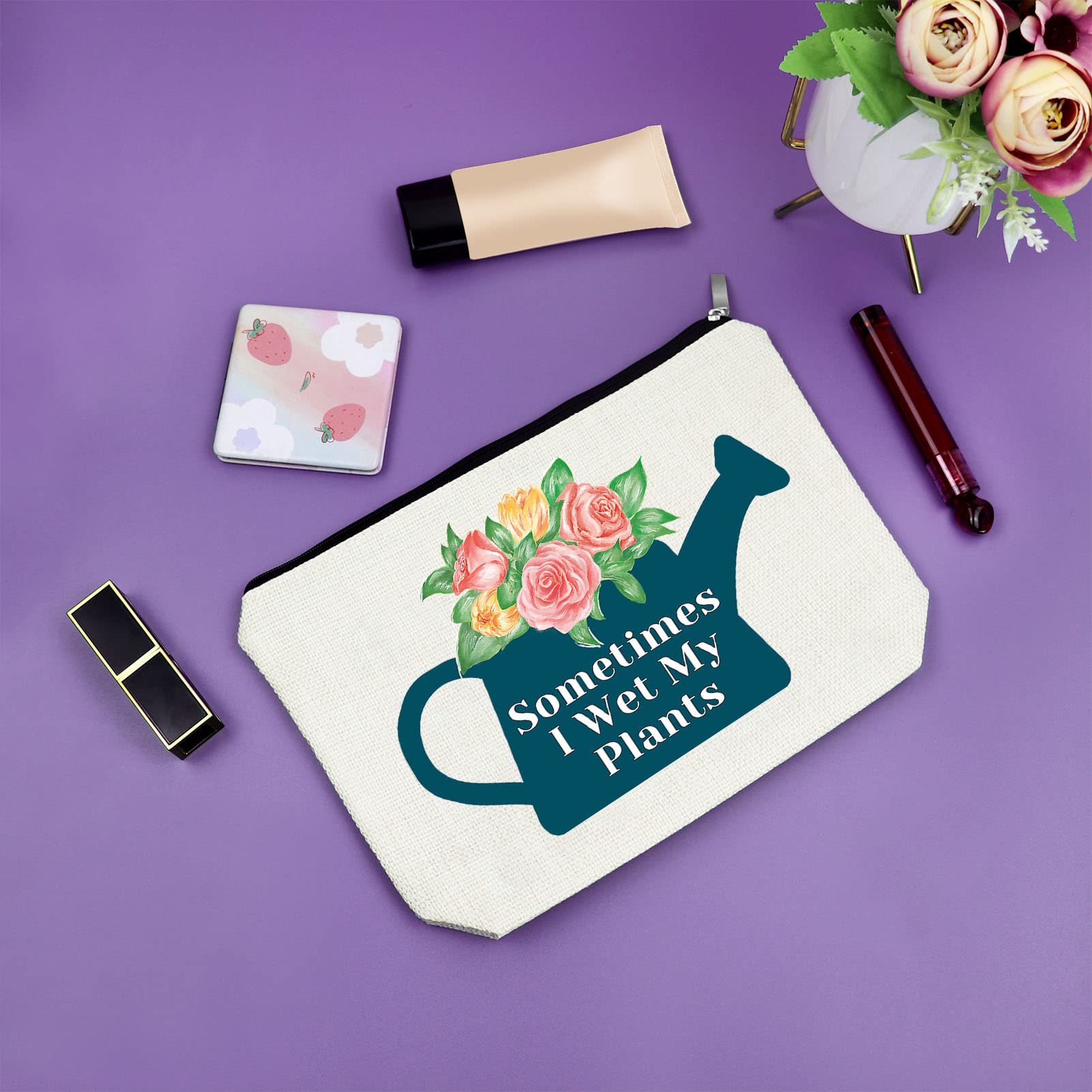 Funny Plant Lover Gift - Gardening Themed Makeup Bag for Women | Perfect Appreciation, Retirement & Housewarming Gift for Gardeners & Plant Enthusiasts | Great for Travel, Daily Use & Cosmetics Storage