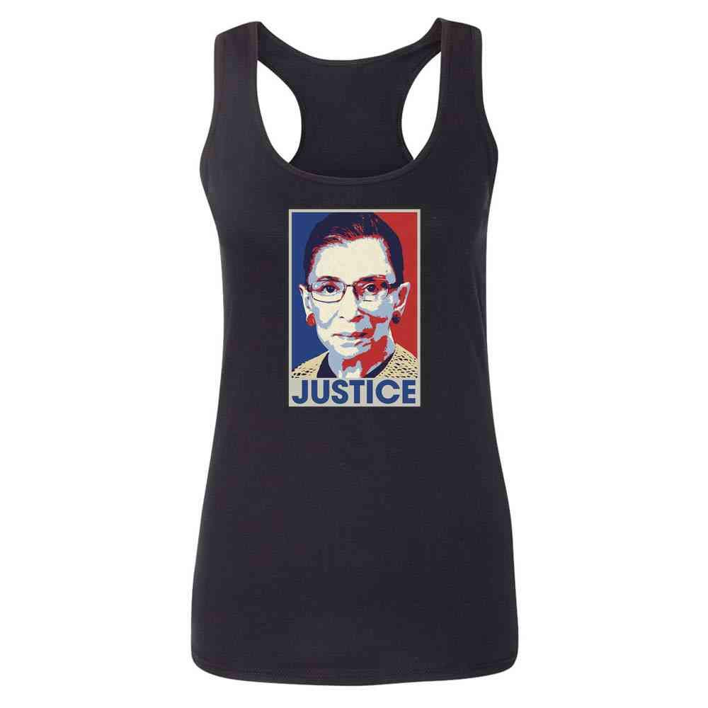 Pop Threads Ruth Bader Ginsburg Justice Pop Art RIP RBG T-Shirt for Women - Feminist Graphic Tee, Supreme Court Inspired Casual Wear for Protests & Social Justice Events