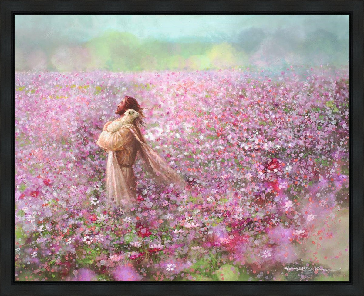 Calming Embrace Gallery Wrap Canvas Art - Handmade Modern Wall Decor for Living Room, Bedroom & Office - Perfect for Home Decor & Gifting