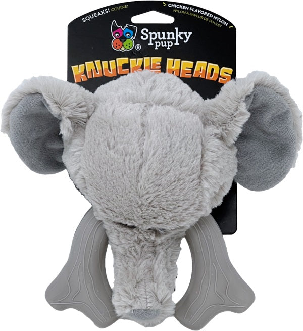 Knuckle Heads Elephant Dog Toy - Durable Chew Toy for Aggressive Chewers, Interactive Puppy Teething Toy for Small & Large Dogs - Perfect for Playtime, Training & Dental Health