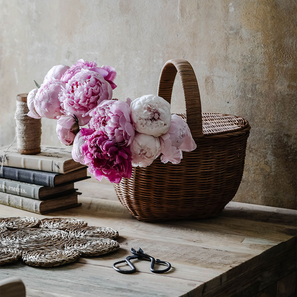Natural Rattan Ripley Basket - Handwoven Storage Basket for Home Organization, Laundry, Toys & Blankets | Perfect for Living Room, Bedroom & Nursery Decor