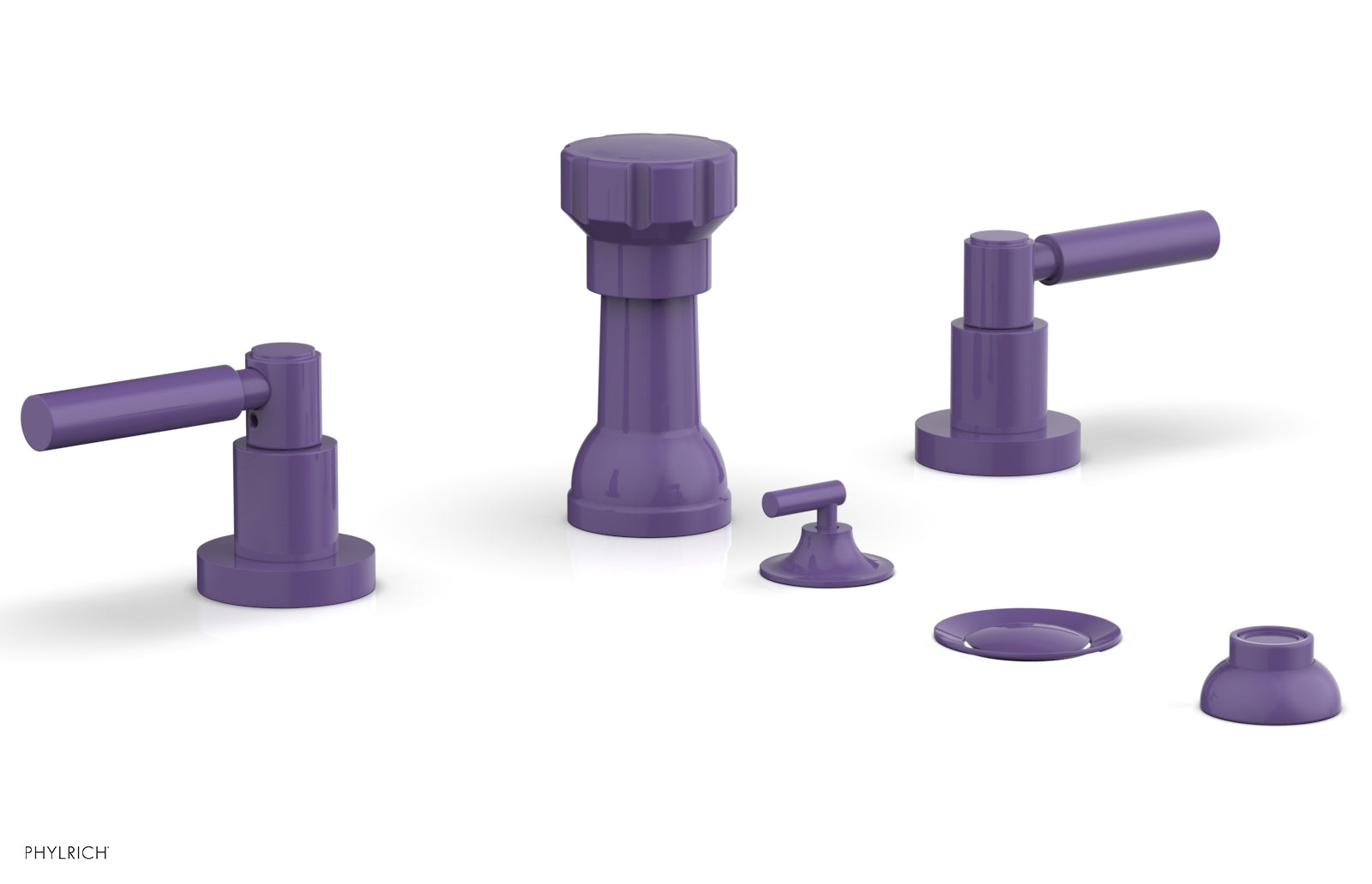BASIC Four Hole Bidet Faucet Set with Lever Handles D4130 - Perfect for Modern Bathroom Upgrades and Hygienic Personal Care
