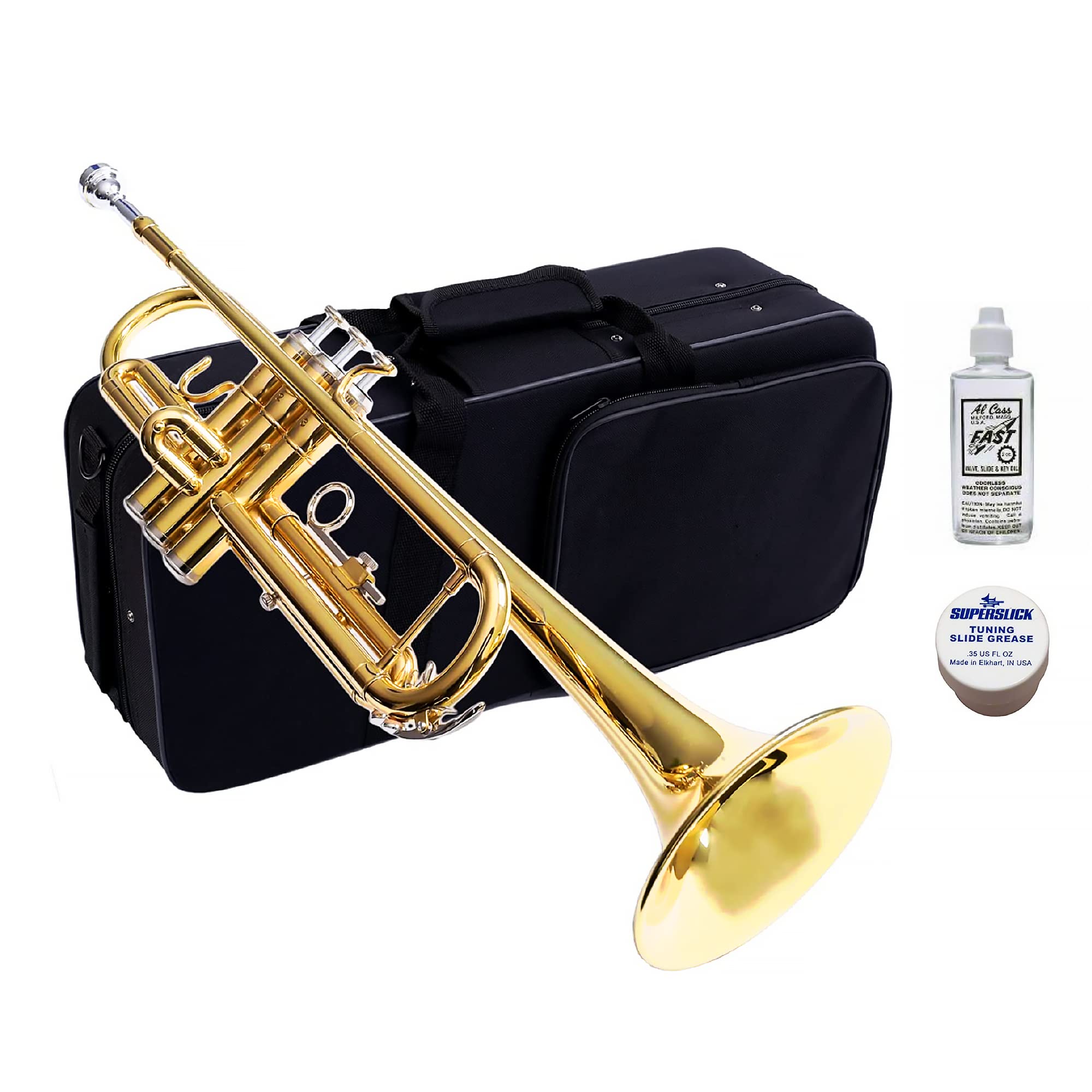 TEACHER APPROVED! Carolina Winds CW201TPT Premier Bb Trumpet - Professional Brass Instrument for School Bands & Student Musicians | Perfect for Performances, Practice & Music Education