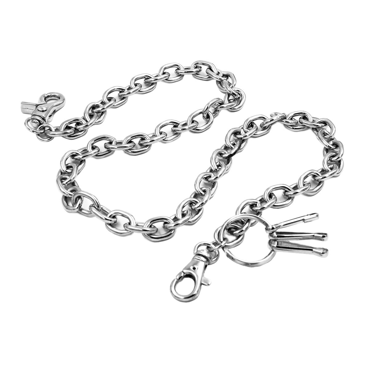 Premium Swivel Trigger Snap Ring Leash - Biker Punk Wallet Chain & Keychain for Motorcycle Enthusiasts | Durable Metal Key Ring for Keys, Wallets & Accessories | Ideal for Bikers, Riders & Outdoor Adventures