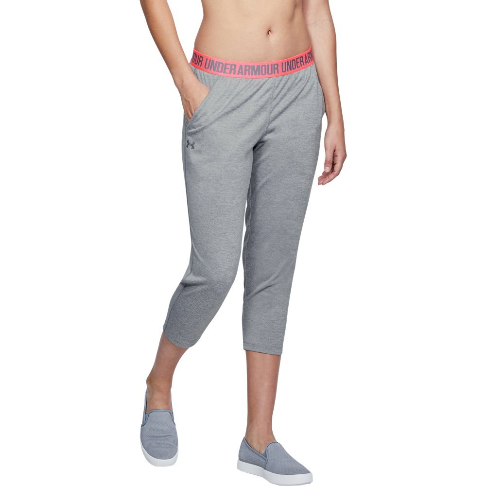 Under Armour Women's Play Up Twist Capri Pants - Moisture-Wicking Workout Leggings for Yoga, Running & Gym - High Waist Athletic Tights with 4-Way Stretch Fabric