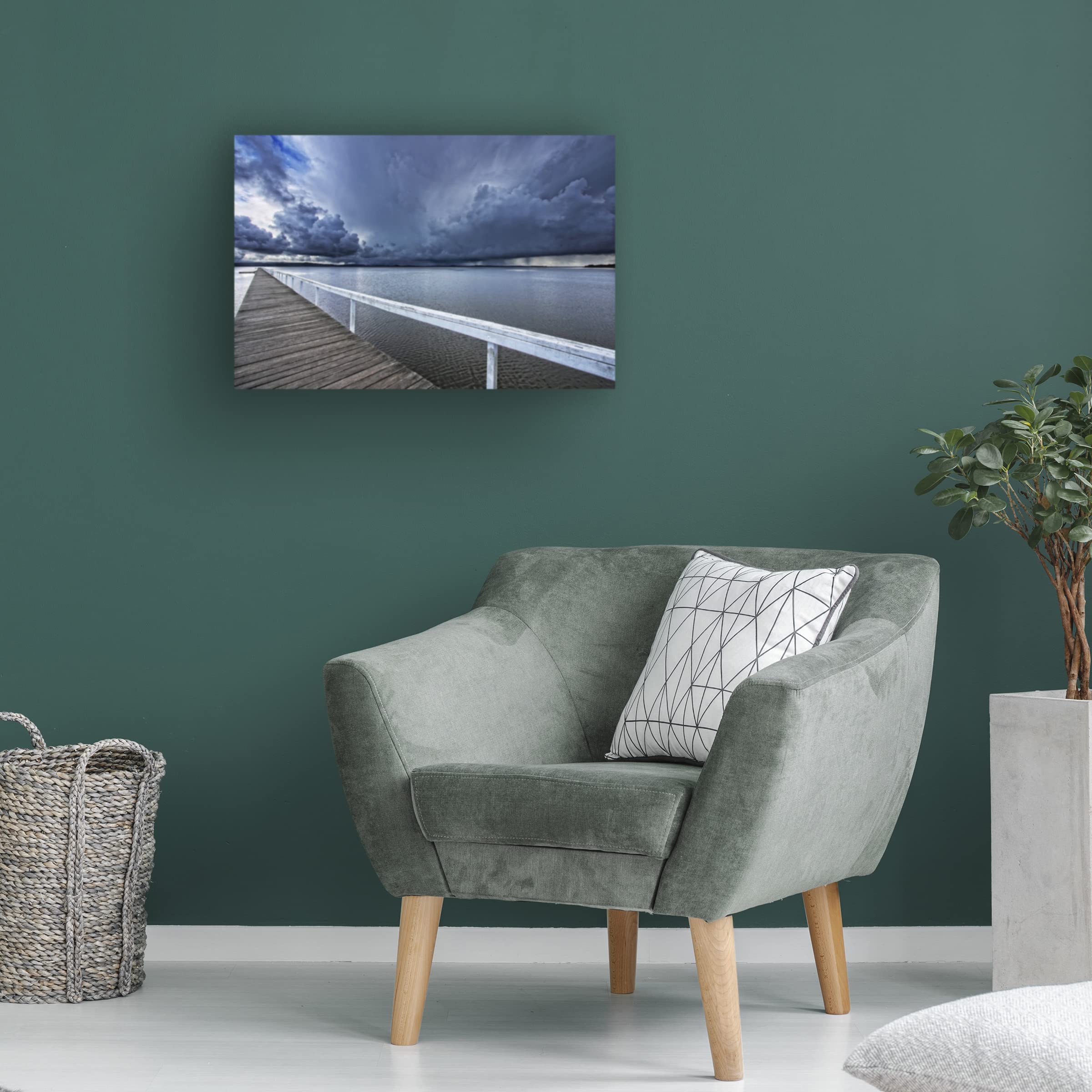 Trademark Fine Art 'It's Coming' Canvas Wall Art by Beata Czyżowska - Modern Abstract Painting for Living Room, Bedroom & Office Decor