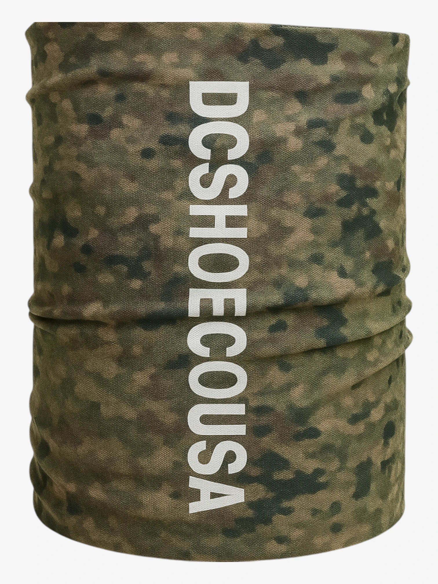 DC Snow Camouflage Canvas Neck Gaiter - Warm Winter Face Mask for Skiing, Snowboarding & Outdoor Activities