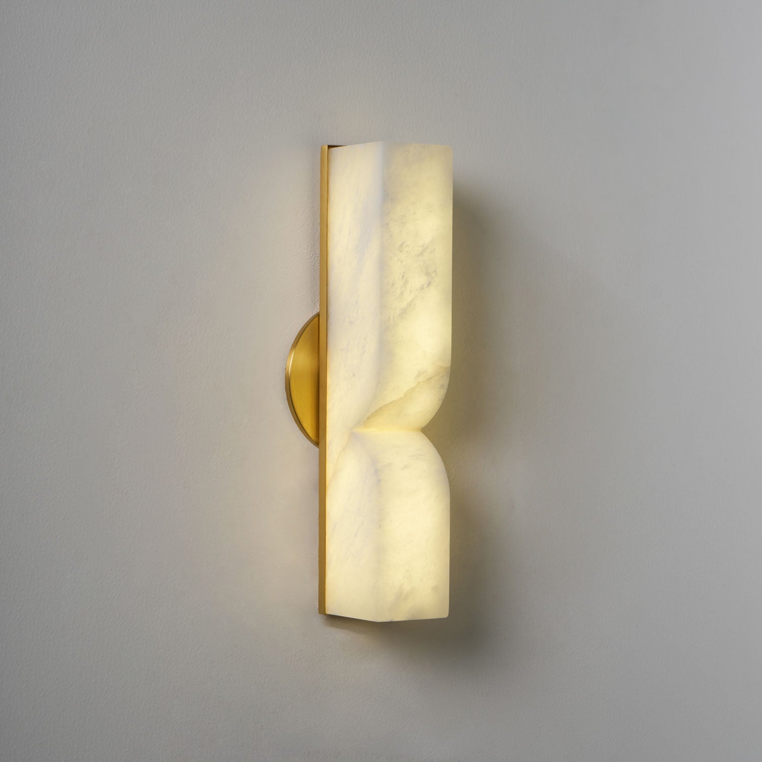 Alabaster Essence Wall Sconce - Modern Handcrafted Light Fixture for Bedroom, Living Room & Hallway Lighting