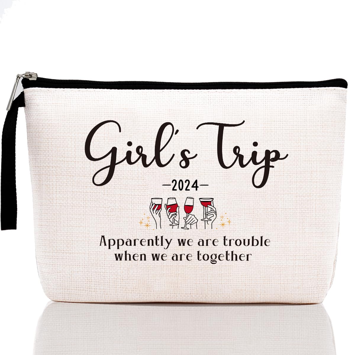 Hanamiya Na Women's Weekender Bag - Stylish Makeup Travel Bag for Girl's Trip, Bachelorette Party & Bridesmaid Gifts 2024 | Perfect Cosmetic Organizer for Weekend Getaways, Weddings & Birthday Presents for Sister, Bestie or Bride