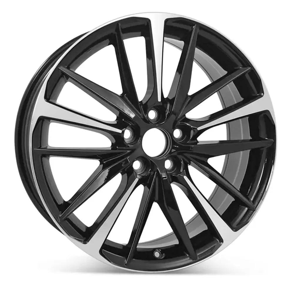 19 Inch Toyota Camry Wheel Replacement - Machined Black Replica Rim 75222 4261106E20 | Perfect for Car Upgrades, Custom Builds & Off-Road Adventures