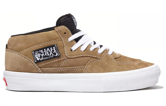 VANS Skate Half Cab Skateboarding Shoes - Olive/White Colorway for Men & Women | Perfect for Street Skating, Casual Wear & Sneaker Collectors