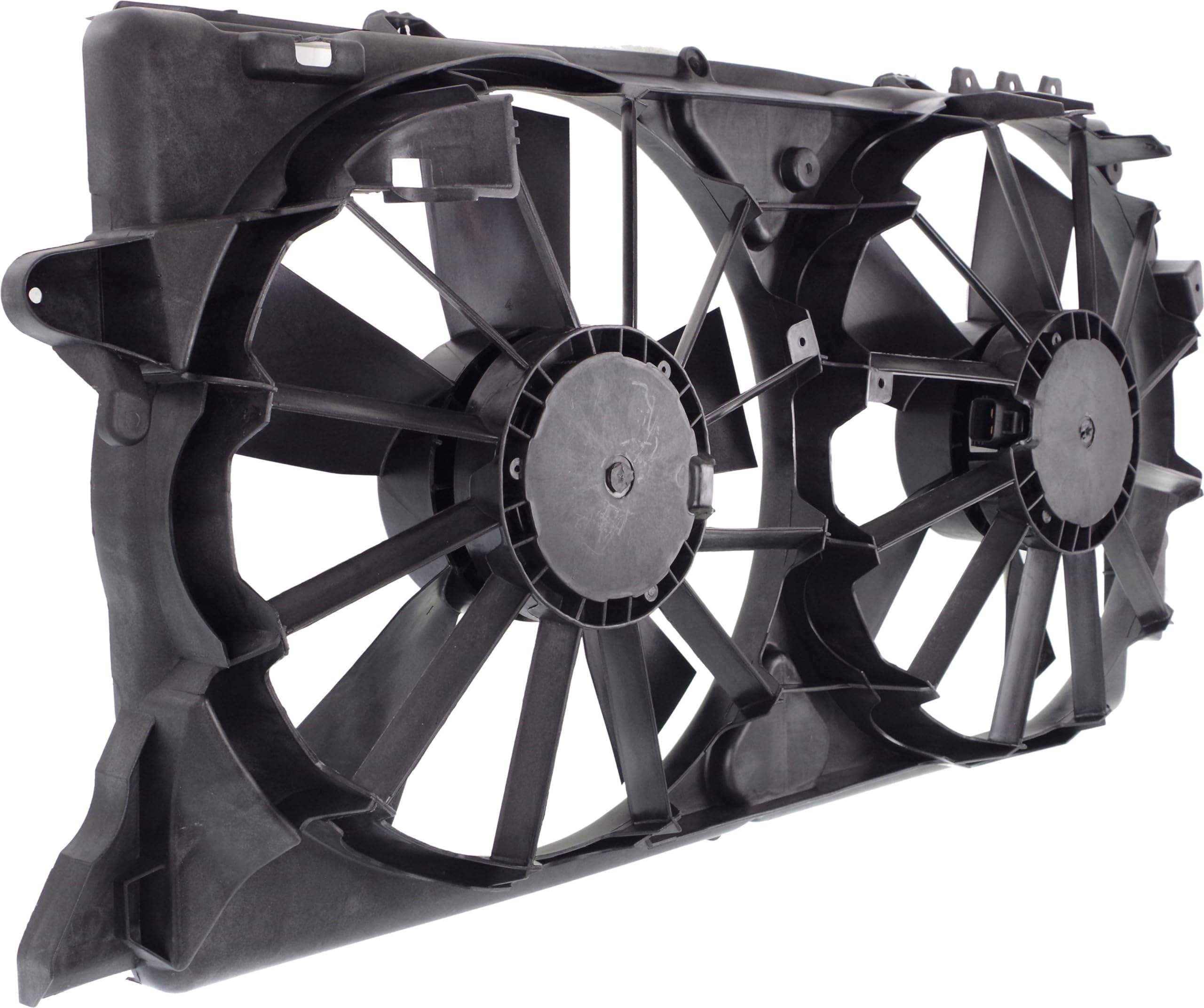 Go-Parts Radiator Fan Assembly Compatible with Ford F-150 2010-2014, Lincoln Navigator 2010-2017 & Ford Expedition 2010-2017 - Direct Replacement Cooling Fan for 2011-2016 Models - Perfect for Engine Overheating Prevention & Summer Driving