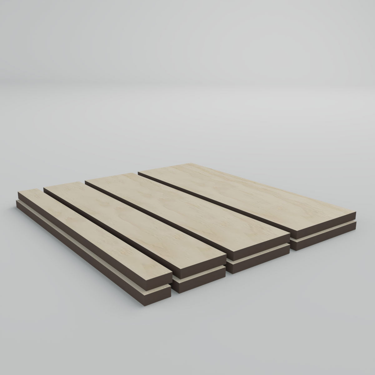Wood Slat Wall Panel Sample - Natural Acoustic Wood Wall Decor for Home & Office - Perfect for Living Room, Bedroom, and Commercial Spaces