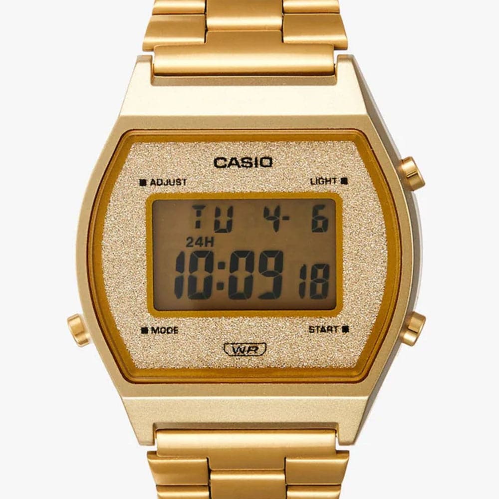 CASIO B640WGG-9DF Vintage Digital Gold Watch for Men & Women - Retro Style, Water Resistant - Perfect for Casual Wear, Office & Everyday Use