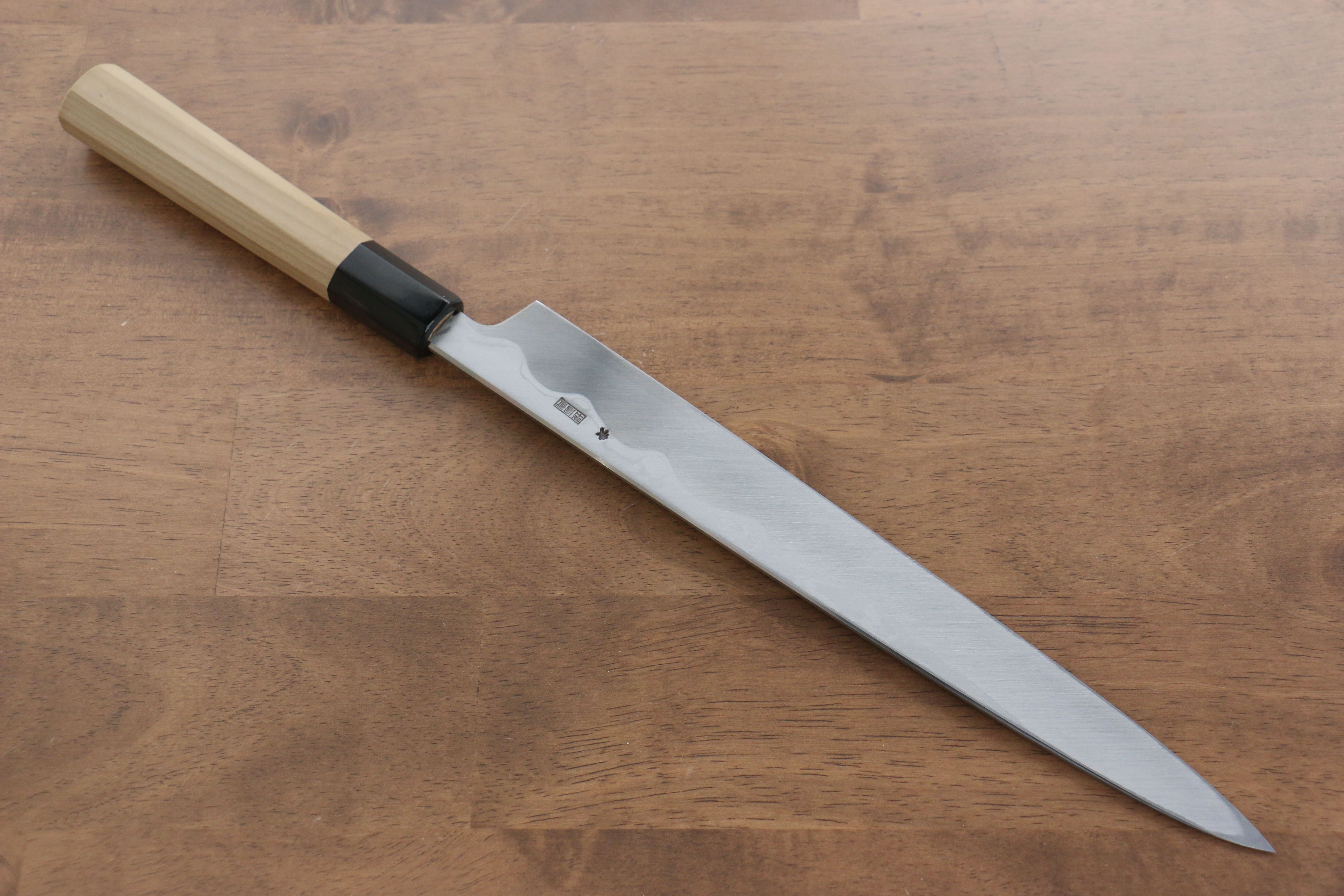 Premium Kikuzuki Blue Steel No.1 Damascus Yanagiba Sushi Knife 270mm - Magnolia Wood Handle - Japanese Chef Knife for Sushi, Sashimi & Precision Cutting - Professional Kitchen & Home Cooking Essential