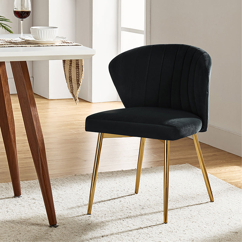 Luxury Aruna Velvet Upholstered Accent Chair - Soft Velvet Fabric, Comfortable Seating for Living Room, Bedroom, or Office - Elegant Home Decor & Stylish Furniture