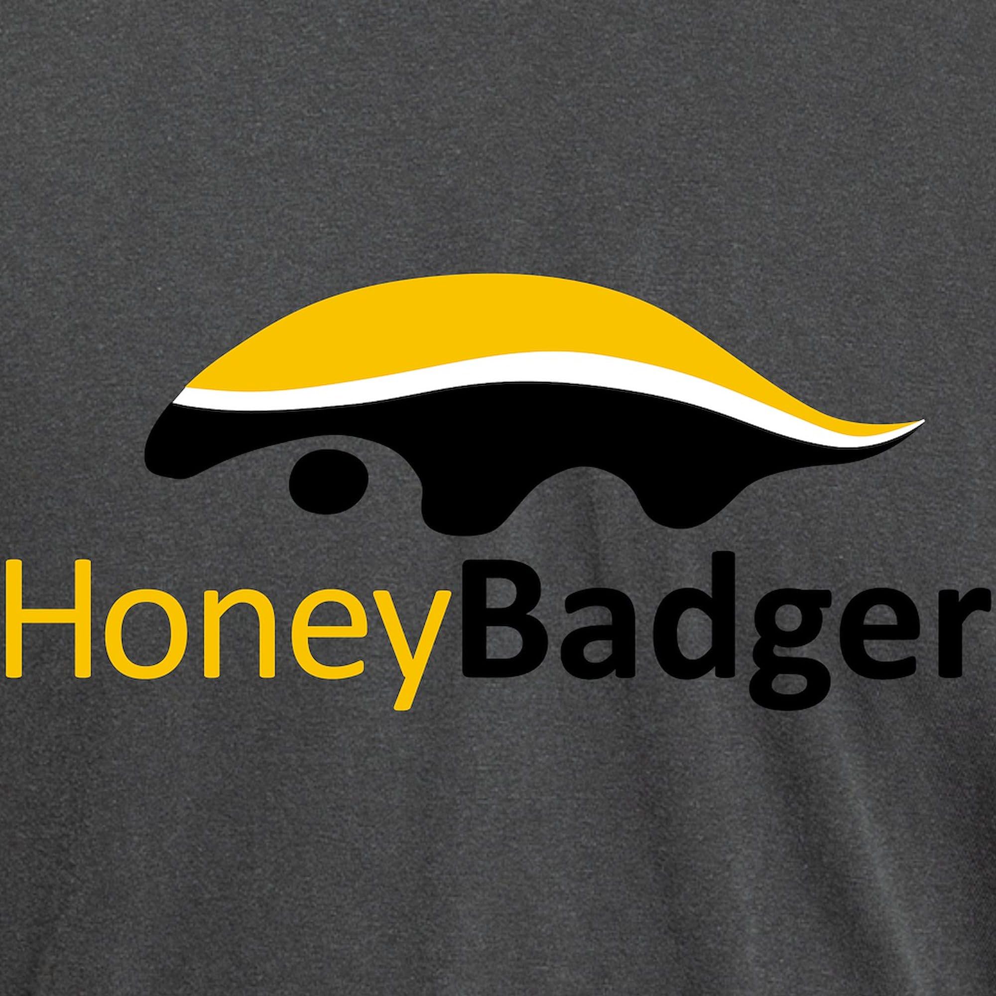 Honey Badger Logo T-Shirt for Men - Comfort Colors Cotton Tee - Casual Wear, Gifts & Everyday Outfits