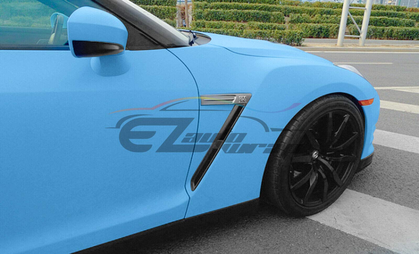 Premium Matte Light Blue Car Vinyl Wrap Film - 60