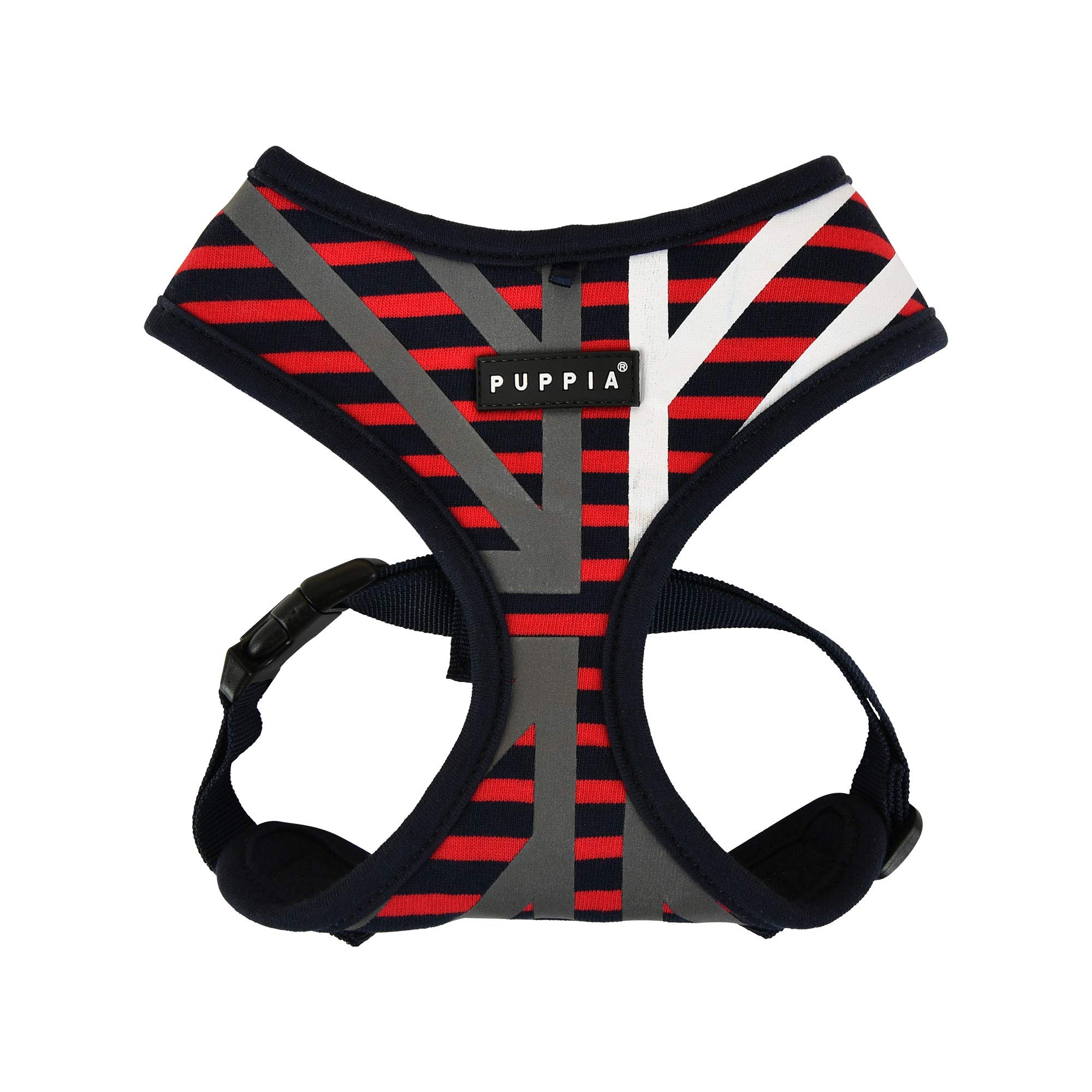 Puppia Briton Harness A - Red - Small Size - Adjustable Dog Harness for Small Dogs - Perfect for Walking, Running, and Outdoor Adventures